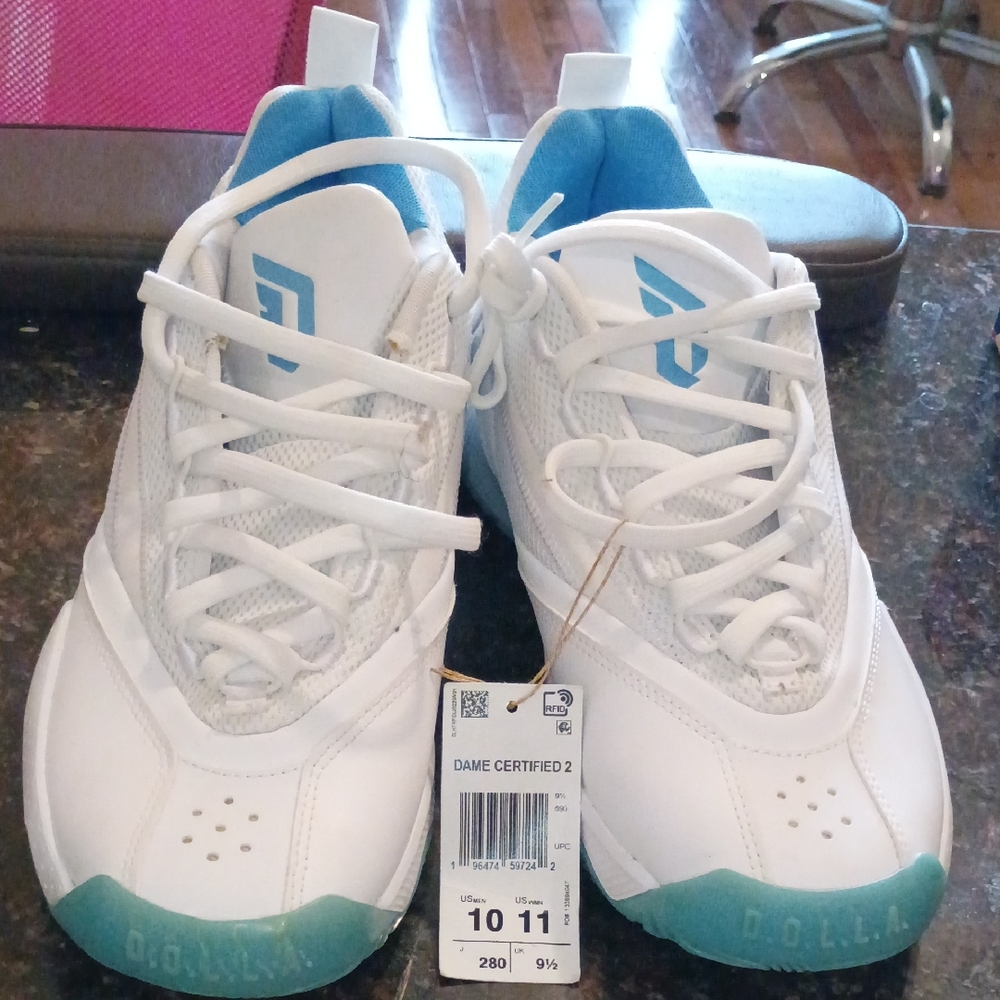 Dame Certified 2 Kids Shoes - White and Blue